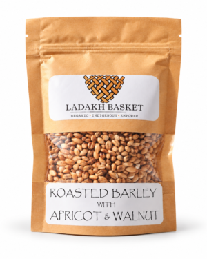Roasted Barley with Apricot & Walnut Kernel